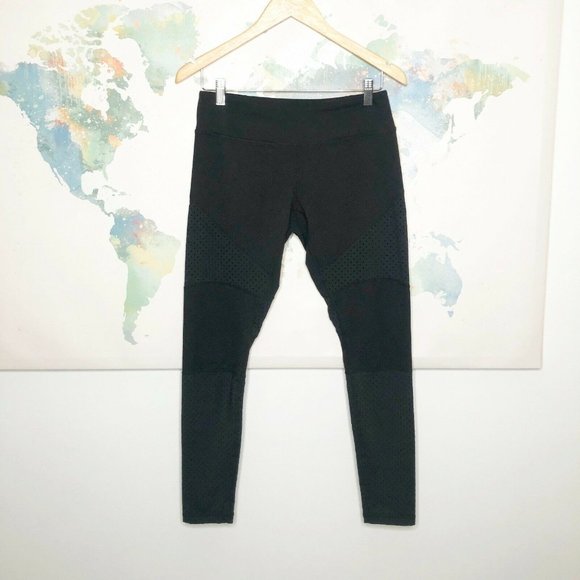 Zella Pants - Zella Mesh Accent Leggings Size Medium Black